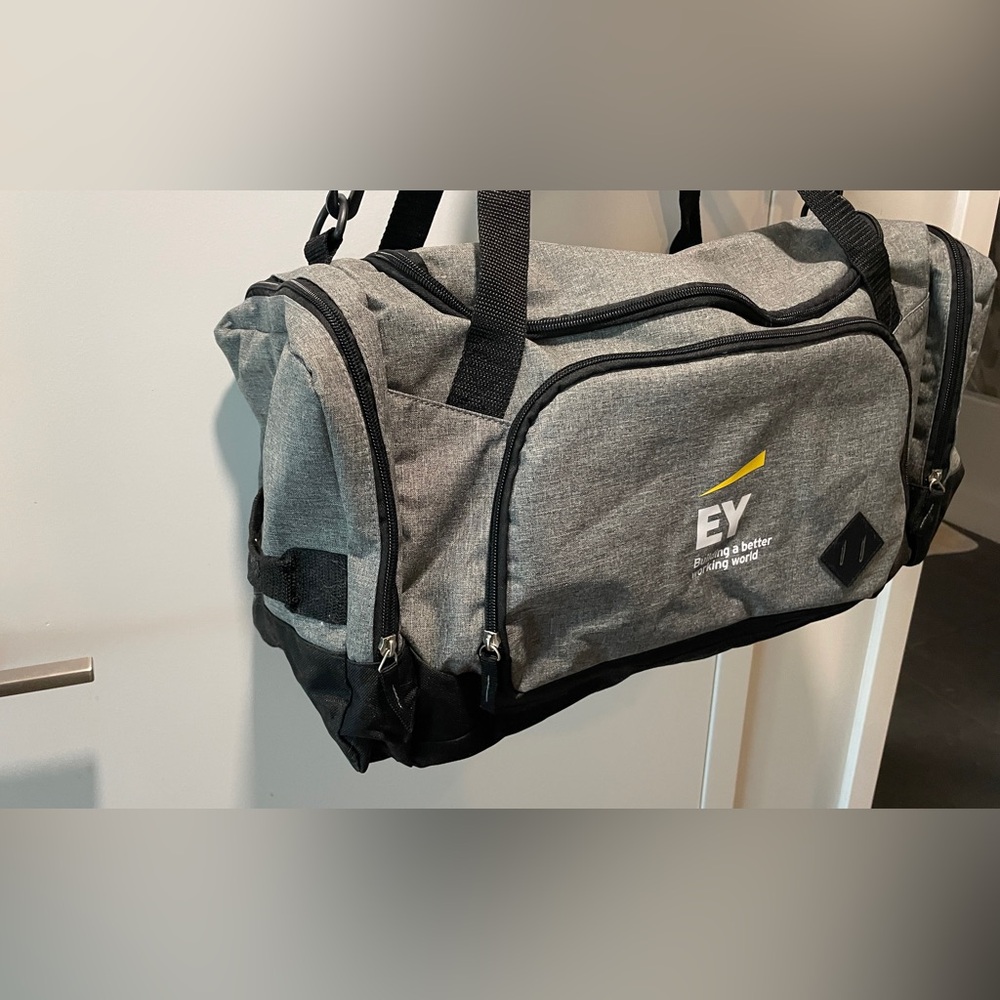 Grey Duffle Bag